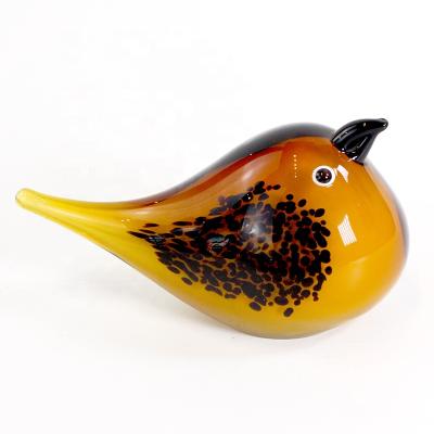 China Europe decor wholesale home table unique handmade blown murano glass birds for sale