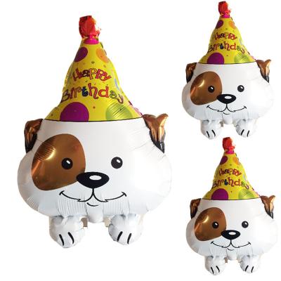 China Announcing Toy DJTSN Happy Birthday Dog Foil Balloon Baby Shower Boy Birthday Party Supplies Kid Toys for sale