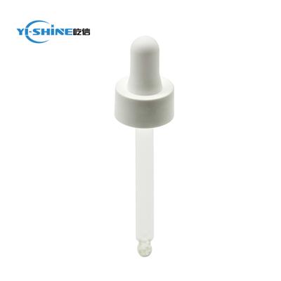 China Non Spill White Glass Dropper 20 400 Pipette Plastic Dropper Tip Cap for sale