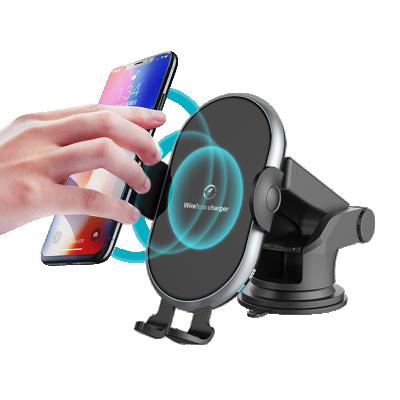 China 2020 High Speed ​​Auto Portable Magnetic Wireless Phone Holder Mount Qi Radio Car QI Wireless Charger For Car for sale