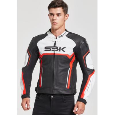 China Genuine Leather OEM Anti-UV Custom Wholesale Mens Motorcycle/Motorcycle Racing Riding Leather Jacket for sale