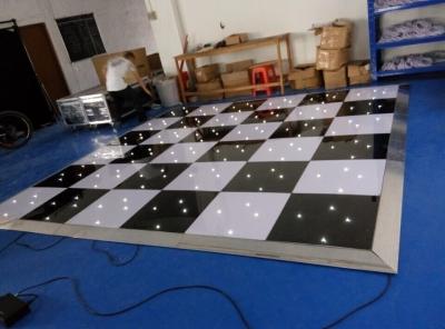 China 2015 Most Popular Black&White LED Star Dance Floor , Black &white Mixed LED Star Floor for sale