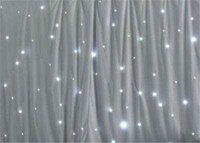 China Pure White 3 *4m  LED Backdrop Light Star Cloth Curtain in Wedding, Party Decoration for sale