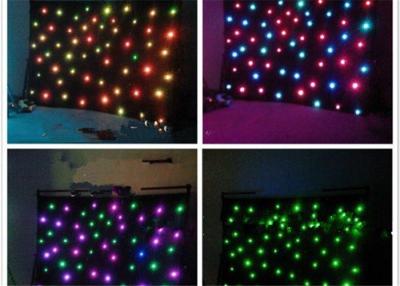 China SMD RGB Tricolor Flexible LED Display , Disco / Concert Indoor LED Curtain Backdrop for sale