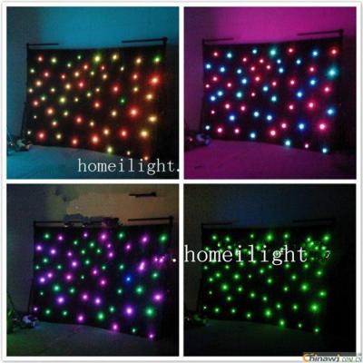 China Shinning RGB Tricolor LED Curtain Light With DMX Controller , Twinkling RGB Star Curatin for sale