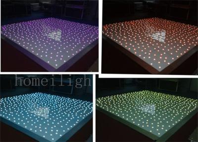 China RGB Tricolor LED Starlit Dance Floor For Festival Decoration , Remote Control for sale