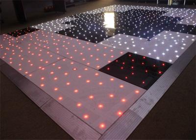 China Acrylic Tricolor RGB Dance Floor , Stage Decorative DMX LED Disco Dance Floor for sale