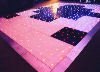 China Luzes completas interativas acrílicas do diodo emissor de luz Dance Floor do RGB, diodo emissor de luz Dance Floor estrelado do brilho alto à venda