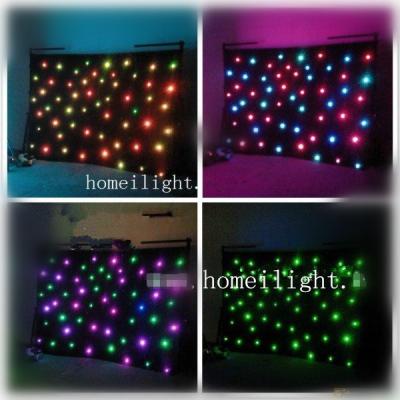 China RGB Tricolor RGB LED Vision Curtain , DMX Controller / Sound  Active 5050 SMD LED Curtain Wall for sale