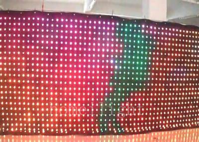 China Flexible Mobile LED Curtain Display , P10 TV Show LED Stage Curtain for sale