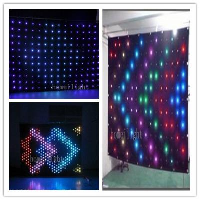 China Night Club / Pub Stage DJ Backdrop RGB LED Vision Curtain Display P10 cm 50Hz 150W for sale