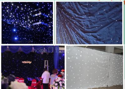 China Festival Celebration LED Curtain Christmas Lights , Foldable LED Star Cloth Wall 2m*2m for sale