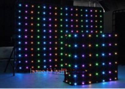 China Multifunctional Wedding Party  DJ stage RGB Full Color DMX LED Curtain Display / Screen for sale