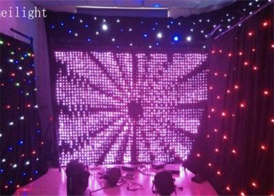 China P10 SMD Lamp Programmable LED Stage Curtain Screen With  8 Channels for sale