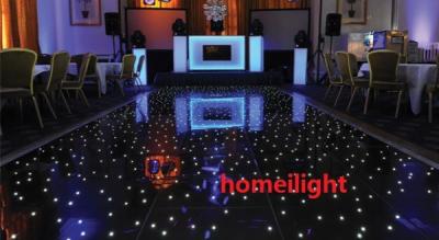 Chine RVB de scintillement LED Dance Floor illuminé par les étoiles, blanc noir DJ LED Dance Floor pour épouser à vendre