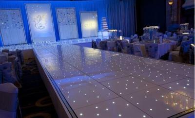 China High Brightness Single LED White Starlit Dance Floor For Party / Concert for sale