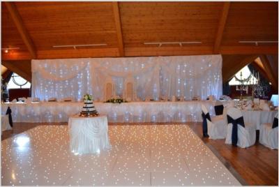 China High Brightness White Arylic Light LED Star Dancing Floor for Wedding Decorative for sale