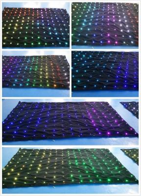 China Foldable Stage Effect Light Disco Light Curtain With Fireproof Velvet for sale