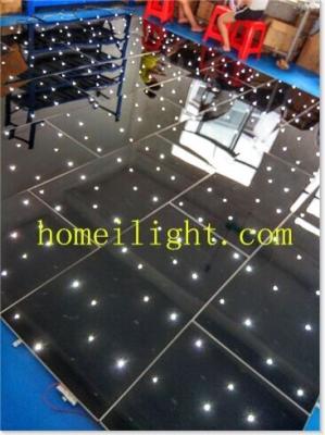 China Acrylic Christmas Party LED Starlit Dance Floor With Sound Active Effect for sale