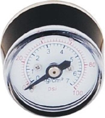 China Y25 Miniature Pressure Gauge Small Pressure Gauge With Plastic Case For 100psi 25mm Sprayer for sale