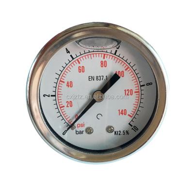 China YN40ZC-30P Shock Proof With Crimped Bezel , YN40ZC Back Coonction Pressure Gauge for sale