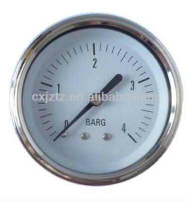 China YN63ZC Liquid Filled Pressure Gauge Back Connection 1.5