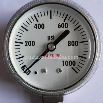 China Y50ASS 50mm Oxygen Pressure Gauge in Plastic Screw Window, Medical Gauge 2