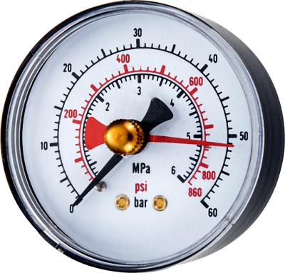 China Bourdon tube pressure gauge Y63 in black steel case low pressure Y63-003 for sale