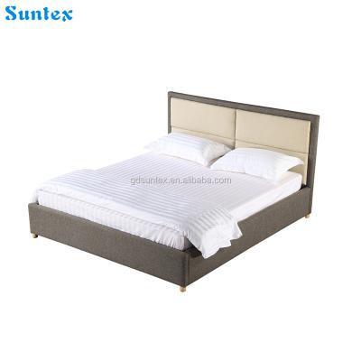 China Simple Strong Hotel Fabric Hotel Bedroom Furniture High Quality Bed for sale