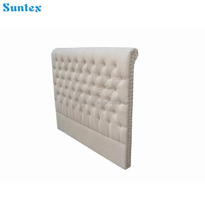 China Simple Elegant French Antique Queen Size Tufted Upholstered Headboard for sale