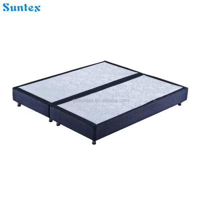 China Hotel Bed Base Strong Solid Wood Fabric Upholstered Bed Base for sale