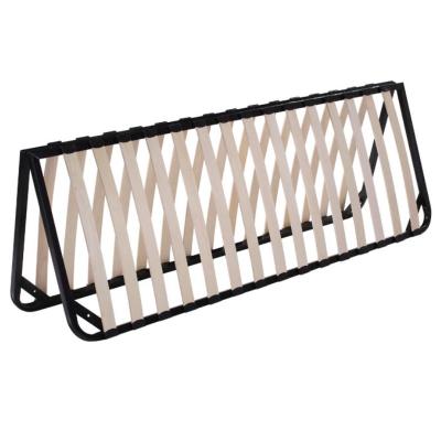 China Collapsible Metal Frame Poplar Slats Queen Bed Collapsible Frame for sale