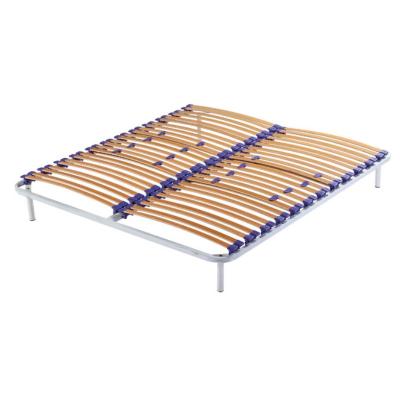 China Hardness Adjustable Steel Bed Frame Slatted Hardness Adjustable Metal Bed Frame for sale