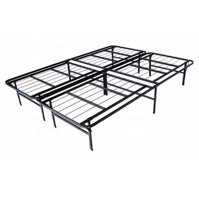 China Lowest Cost King Iron Split Bed Base Storage Foldable Under Folding Bed Frame for sale