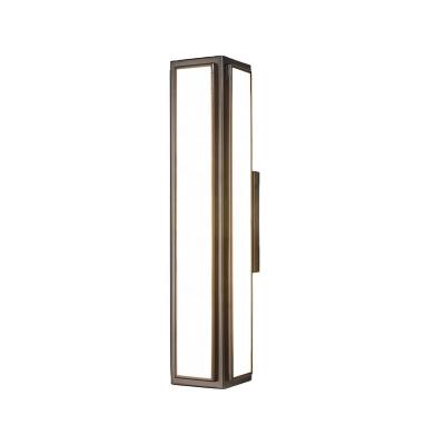 China Lighting Functions CUL Certified Modern Metal Luxury Hotel Project Wall Lamp With Acrylic Shade for sale