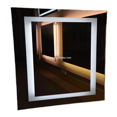 China Illuminated Wall Mounted Hotel Bathroom Mirror Led Mirror With Touch Switch for sale