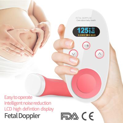 China Plastic Doppler Baby Doppler Fetal Monitor For Pregnant Women Home Sonar Doppler No Radiation for sale