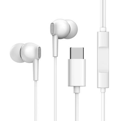 China 2021 New JOYROOM Half Wired Earphone Three Button Control Free Type C Port Mode Call/Music Swich Earphone for sale