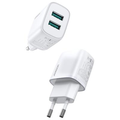 China JOYROOM Mobile Phone Mobile Phone Charger Dual USB Wall Charger 2.1A Fast Home Charger for sale