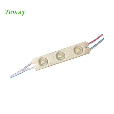 China PVC Mini Led Injection Module 6113-2835 12v 3 Led Sign Lens Channel Light Blister Letters Advertise Outdoor Box Module Waterproof for sale