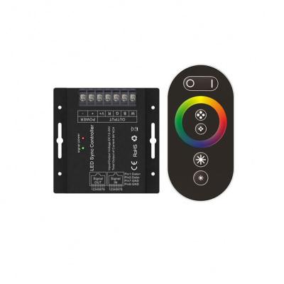 China Blackout memory function high power led rgbw timing controller 12v 24v 10a rf remote control rgbw touch 6keys color chooser rgbw led strip controller for sale