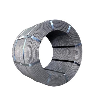 China Construction 7 Wire Prestressing Uncoated Concrete Steel Wire ASTM A416 1860Mpa PC Prestressed Wire For Post Tension for sale