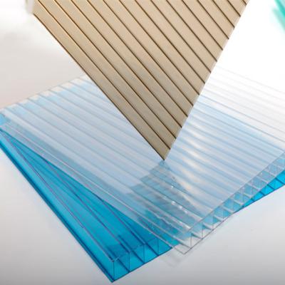 China UV Resistant 8mm Polycarbonate Hollow Sheet for Greenhouse Covering for sale