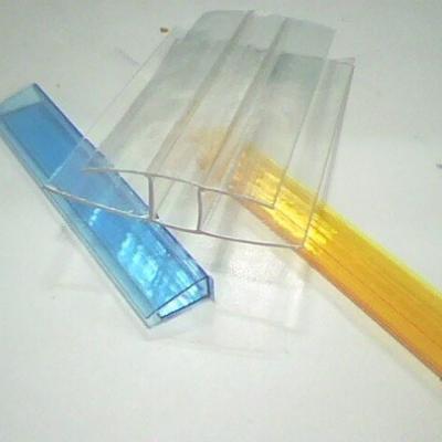 China 4mm 6mm 8mm 10mm polycarbonate profile H connecter for plate and plank connection with easy installation for sale