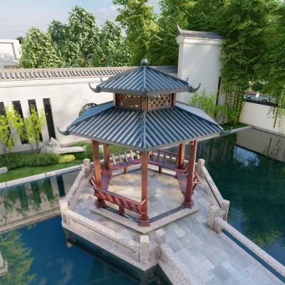 China Customizable Sturdy Aluminum Pavilion Combining Traditional And Modern Elements for sale