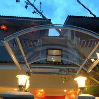 China Rainbow Polycarbonate Canopy For Window for sale