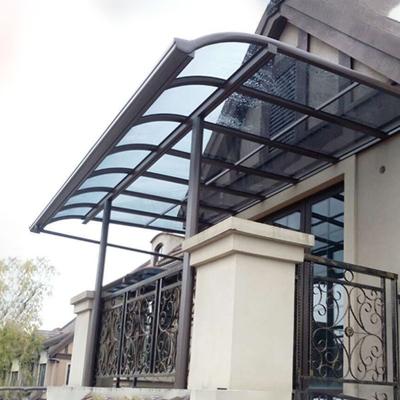 China Effortlessly Enhance Outdoor Space Aluminum Frame Polycaronate Awning Anti UV Coating Multiple Sizes for sale