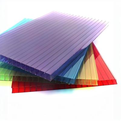 China Anti-UV   Polycarbonate PC Hollow Sheet for High Tensile Strength and Class B1 Fire Rating for sale