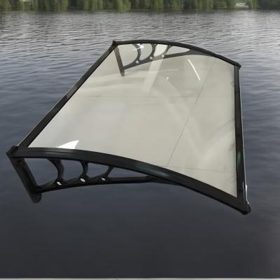 China Weather Resistant Polycarbonate Window Awning with Plastic or Aluminum Awning Bracket for sale