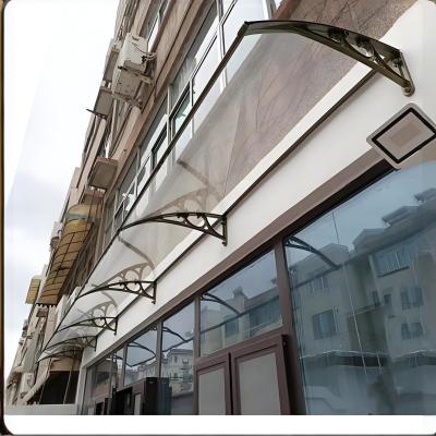 China 2.5mm PC Solid Sheet Or 5.0mm PC Hollow Sheet Plastic Frame Wall Mounted Awning Great Weather for sale